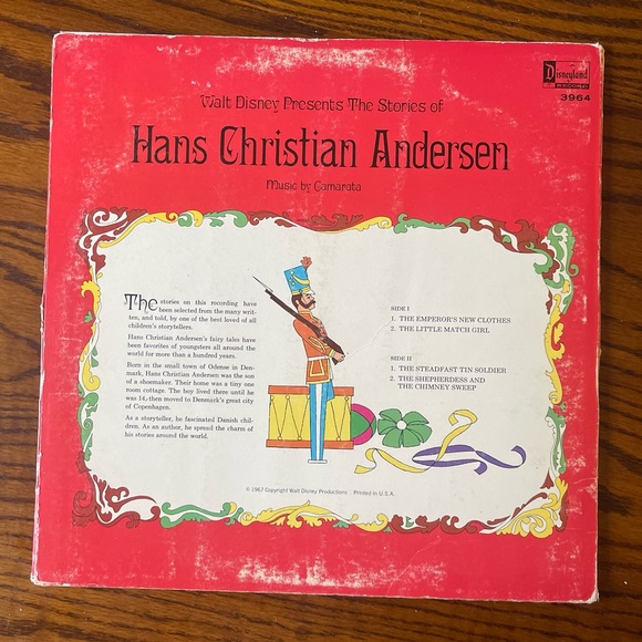 Walt Disney’s Stories Of Hans Christian Andersen LP Vinyl Disneyland 1967 3964 - Picture 2 of 10